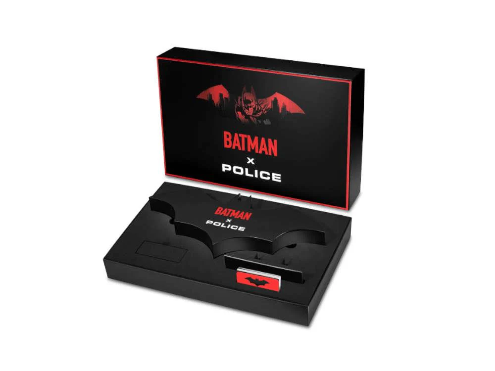 Police Crusader Quartz Watch & Batarang Bracelet Set Limited Ed, PEWGQ0089902 - Image 8