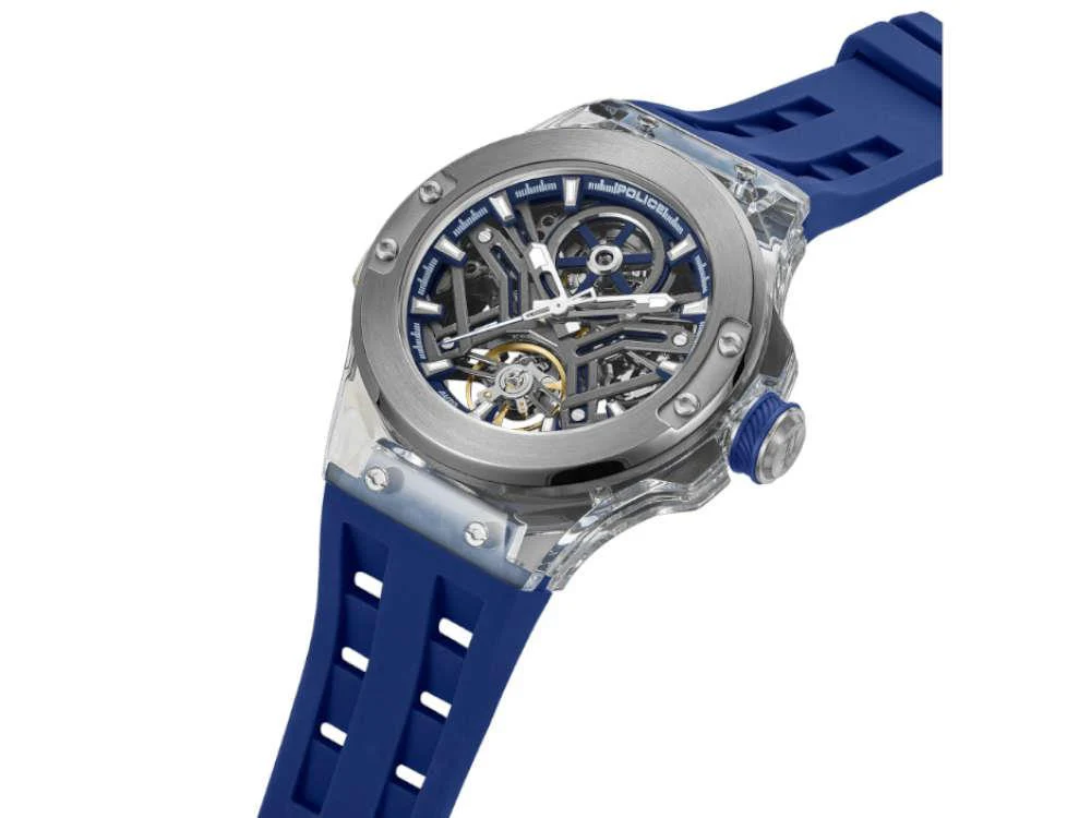 Police Cyclone Automatic Watch, 43 mm, Blue, PEWGR0082204 - Image 2