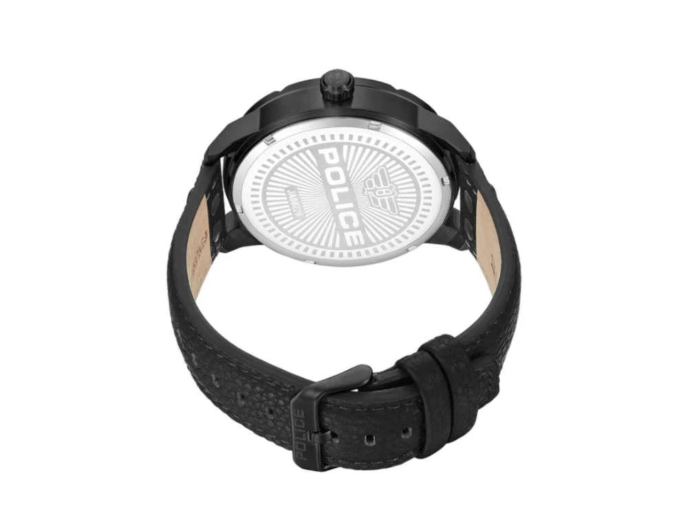 Police Huntley Quartz Watch, PVD, 48 mm, Black, PEWJA0022001 - Image 3