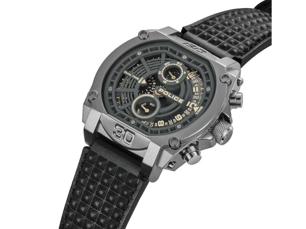 Police Norwood Quartz Watch, 45 mm, Black, PEWGF0040002 - Image 2
