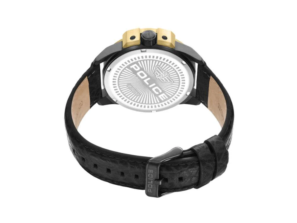 Police Underlined Quartz Watch, PVD, 46 mm, Black, PEWJF0005704 - Image 3