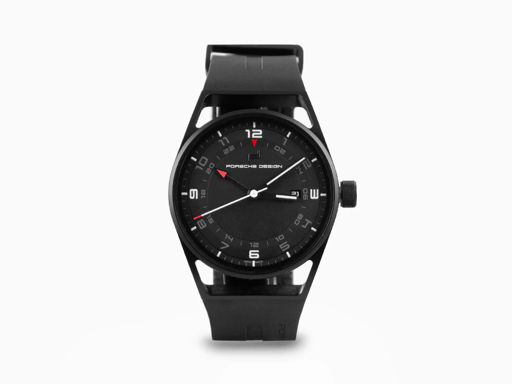 Porsche Design 1919 Automatic Watch Globetimer, Titanium, Black & Rubber - Image 2