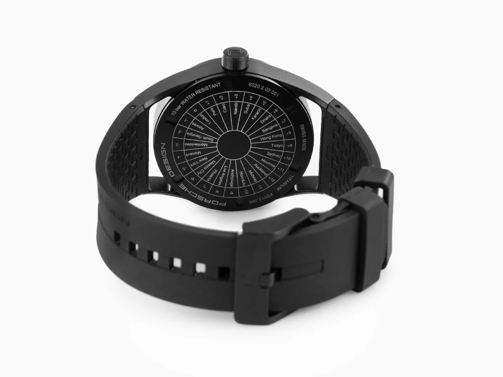 Porsche Design 1919 Automatic Watch Globetimer, Titanium, Black & Rubber - Image 3