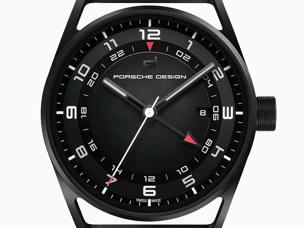 Porsche Design 1919 Automatic Watch Globetimer, Titanium, Black & Rubber - Image 8