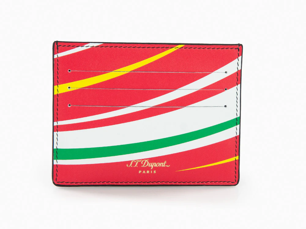 S.T. Dupont 24H Du Mans Credit card holder, Leather, Red, 6 Cards, 161311 - Image 3