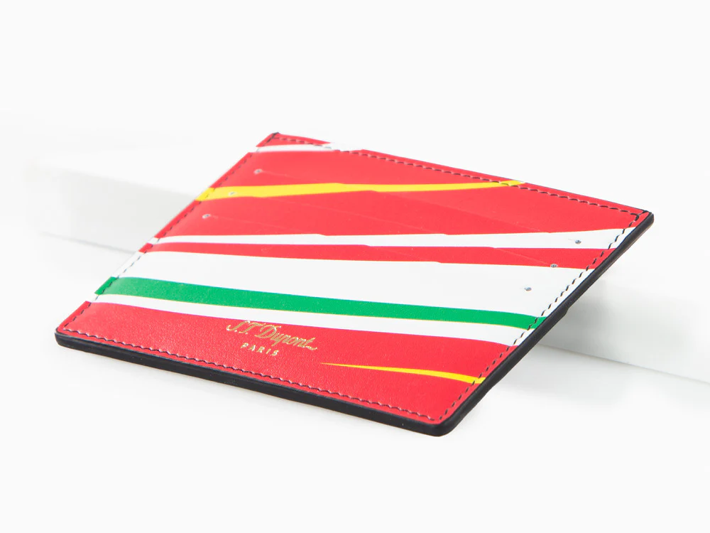 S.T. Dupont 24H Du Mans Credit card holder, Leather, Red, 6 Cards, 161311 - Image 6