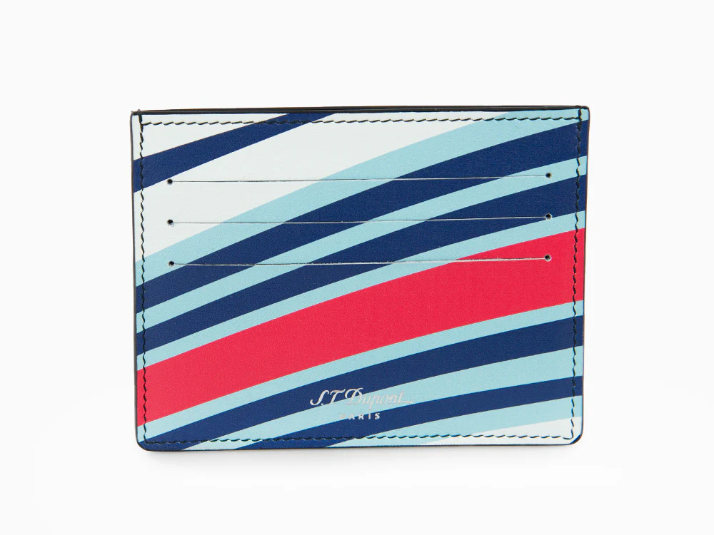 S.T. Dupont 24H Du Mans Credit card holder, Leather, White, 6 Cards, 161511 - Image 2