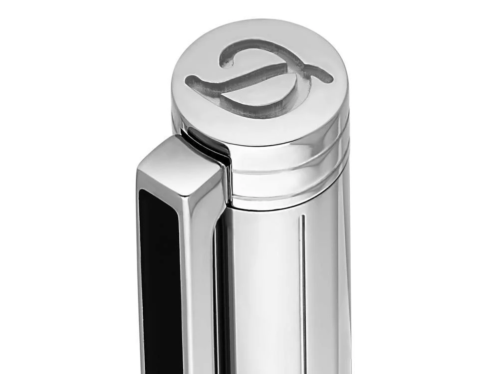 S.T. Dupont Classique Ballpoint pen, Brass, Silver, 045075N - Image 4