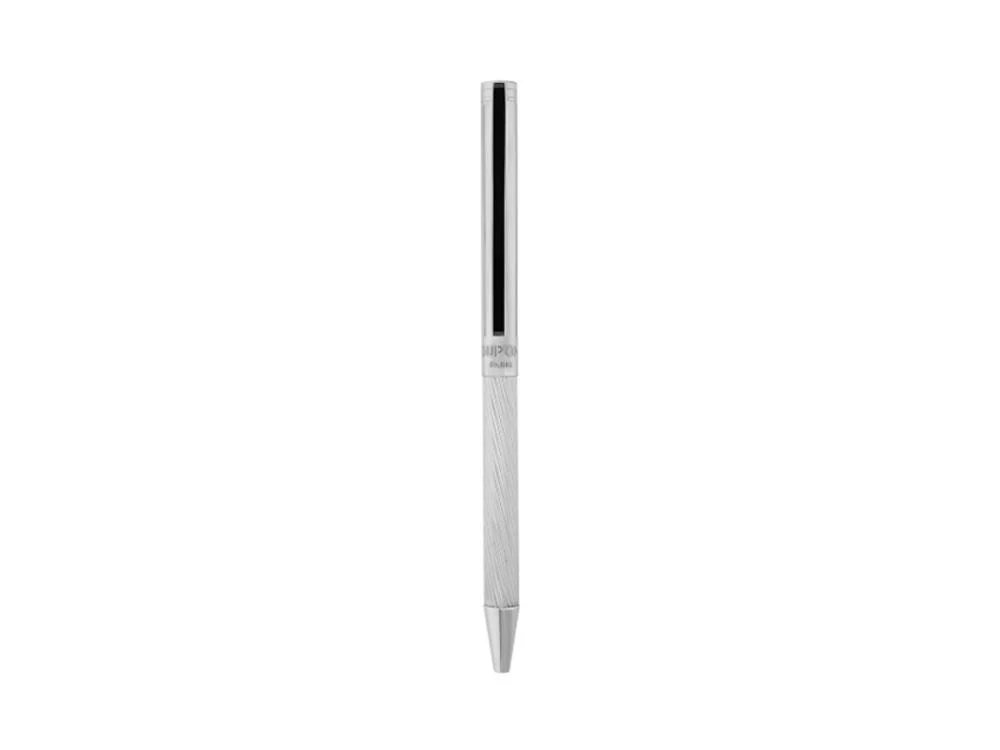 S.T. Dupont Classique Ballpoint pen, Brass, Silver, 045079N - Image 2
