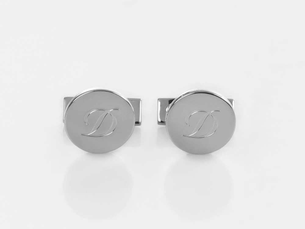 S.T. Dupont D Cufflinks, Silver, 005837 - Image 2
