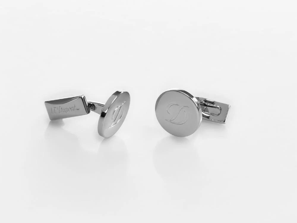 S.T. Dupont D Cufflinks, Silver, 005837 - Image 5