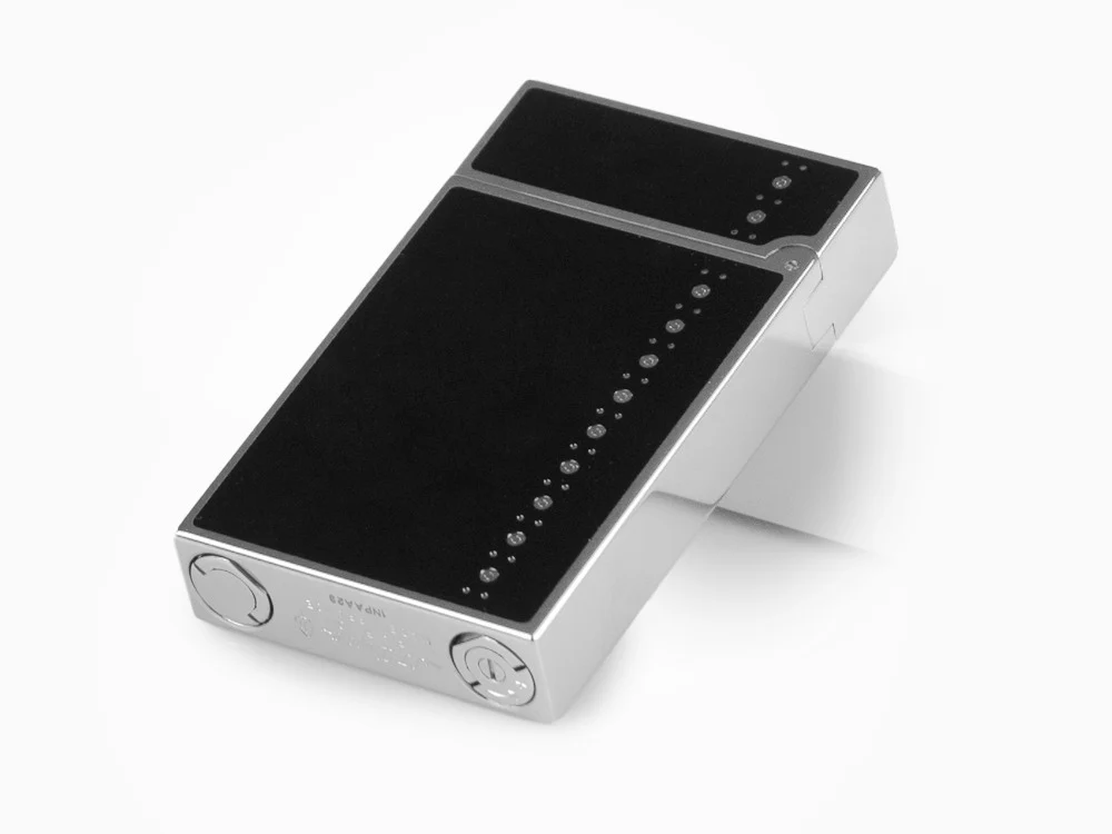 S.T. Dupont Ligne 2 Derby Lighter, Lacquer, Palladium trim, Black, 016434 - Image 7