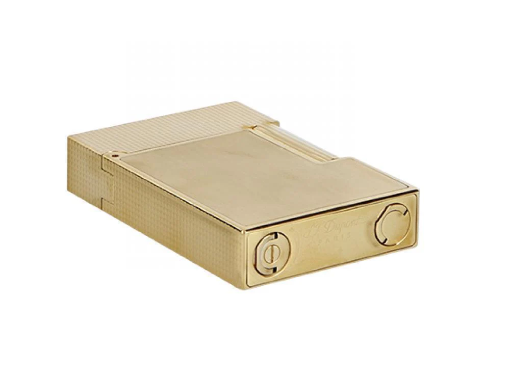 S.T. Dupont Ligne 2 Small Lighter, Brass, Gold plated, Gold, C18602 - Image 5