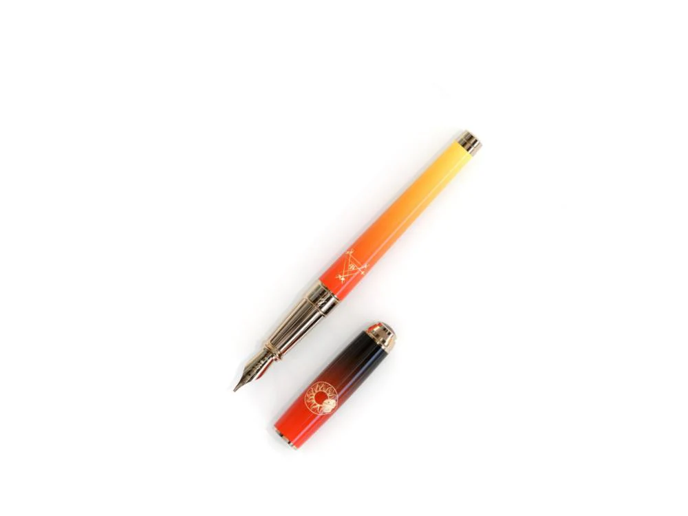 S.T. Dupont Line D Montecristo, Le Crépuscule Fountain Pen, Gold,410136L