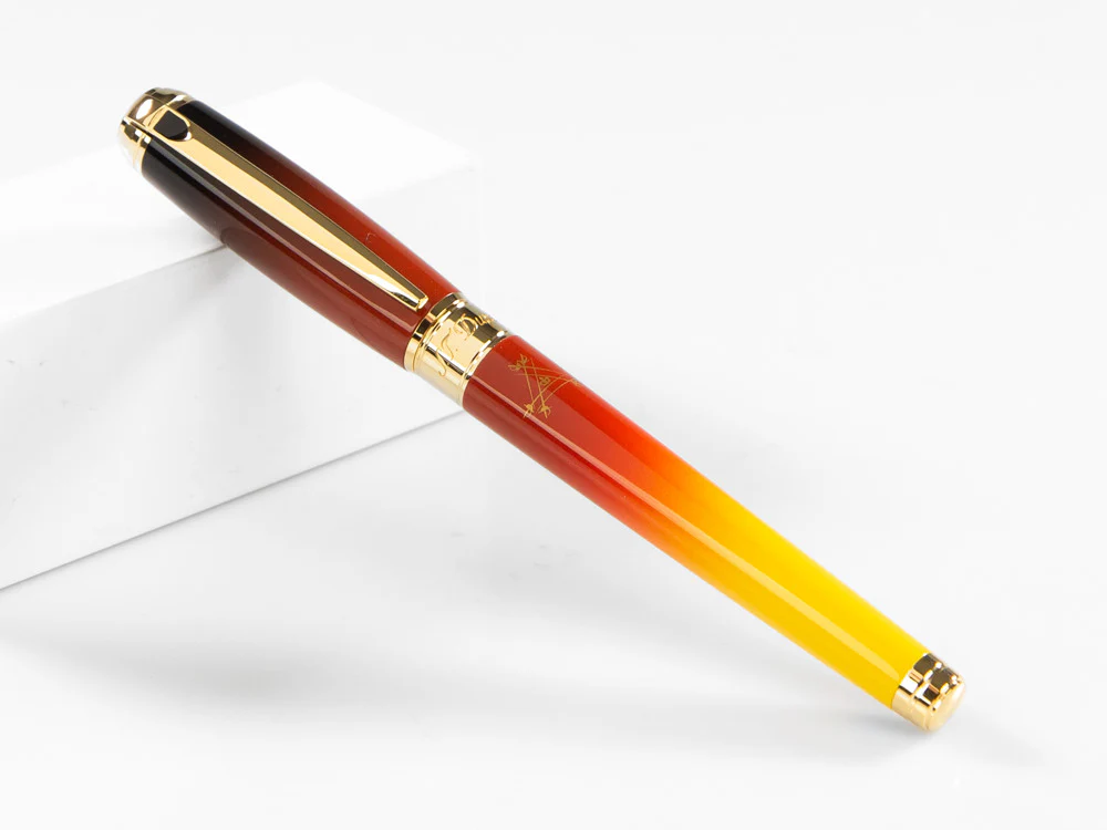 S.T. Dupont Line D Montecristo, Le Crépuscule Fountain Pen, Gold,410136L - Image 3