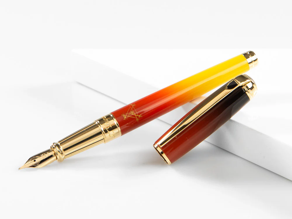 S.T. Dupont Line D Montecristo, Le Crépuscule Fountain Pen, Gold,410136L - Image 4