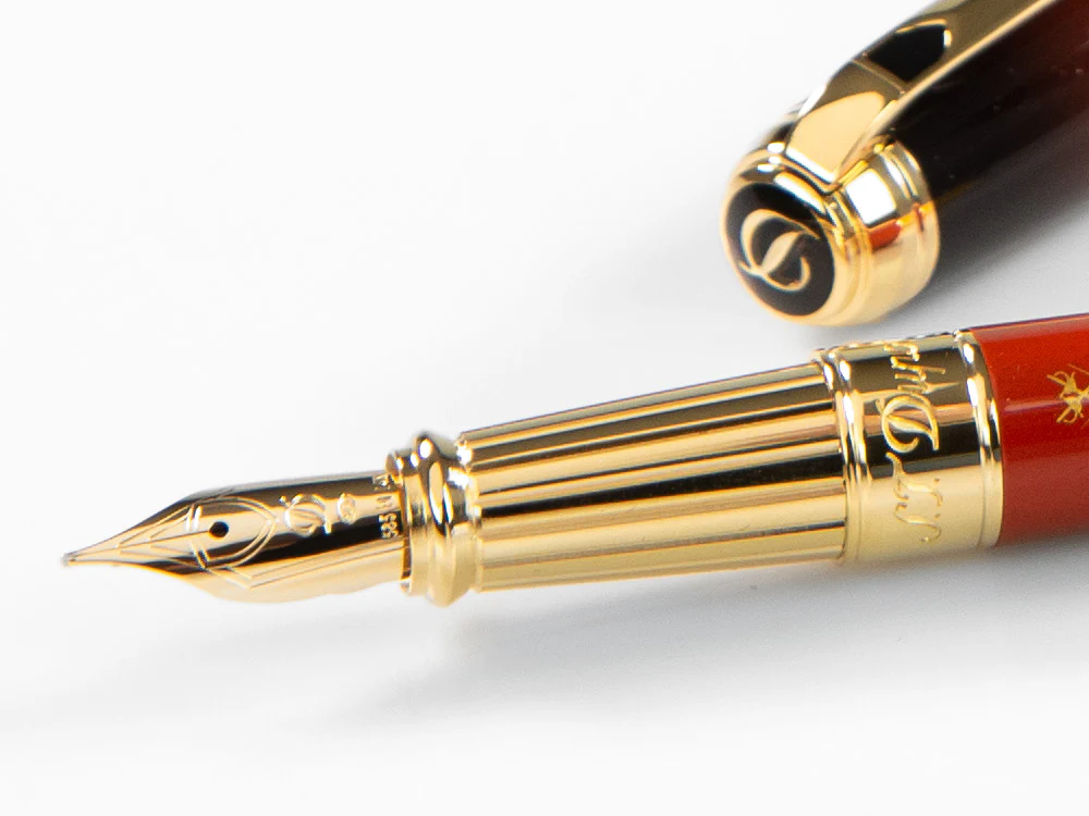 S.T. Dupont Line D Montecristo, Le Crépuscule Fountain Pen, Gold,410136L - Image 5