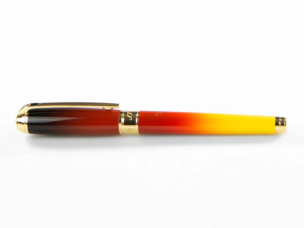 S.T. Dupont Line D Montecristo, Le Crépuscule Fountain Pen, Gold,410136L - Image 9