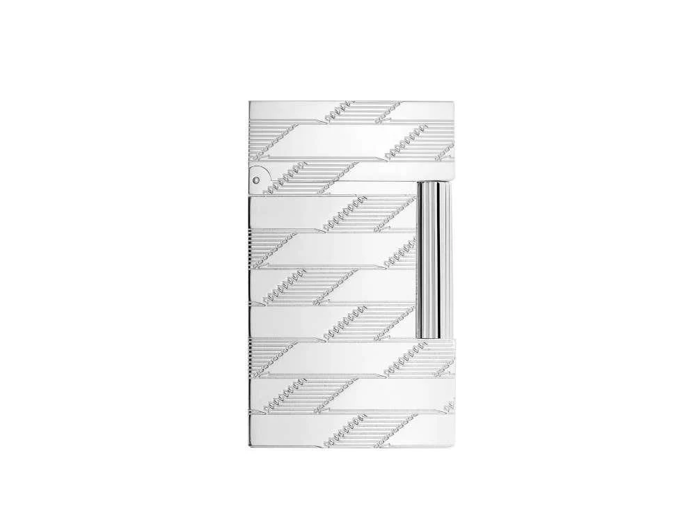 S.T. Dupont Monogram 1872 Lighter, Brass, Silver, Limited Edition, C16180 - Image 3