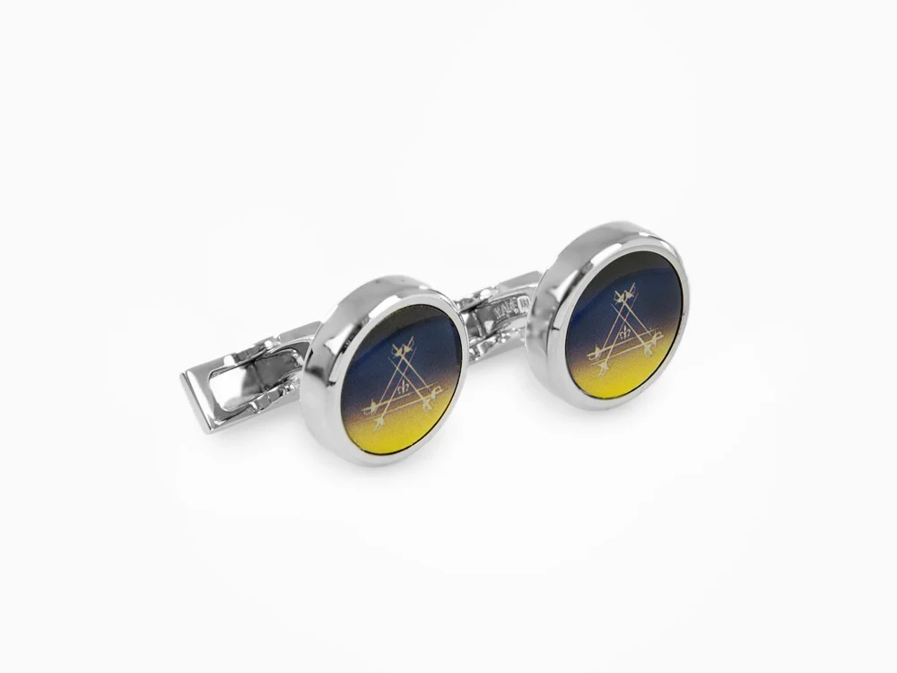 S.T. Dupont Montecristo La Nuit Cufflinks, Lacquer, Lacquer, Blue, 005715 - Image 2