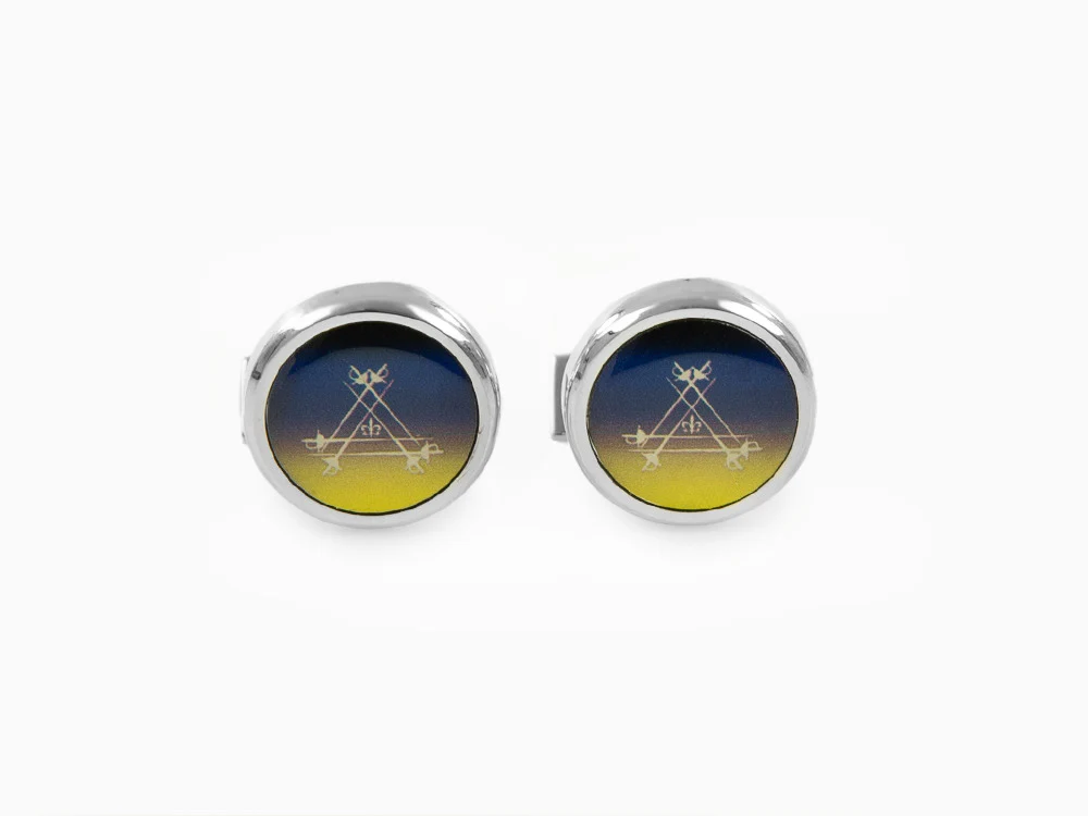 S.T. Dupont Montecristo La Nuit Cufflinks, Lacquer, Lacquer, Blue, 005715 - Image 3
