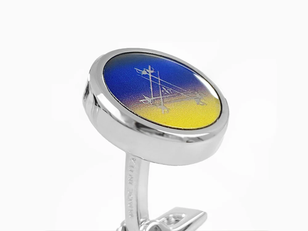S.T. Dupont Montecristo La Nuit Cufflinks, Lacquer, Lacquer, Blue, 005715 - Image 8