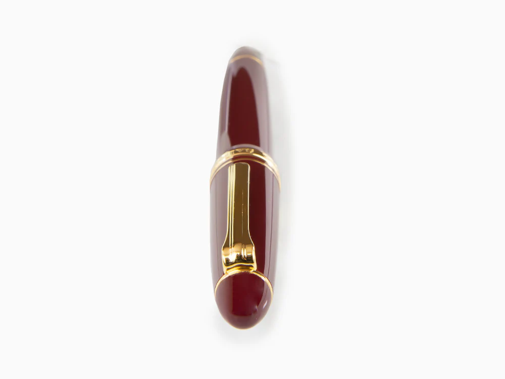 Sailor 1911 Standard Series Fountain Pen, Burgundy, Resin, Gold Trim - Image 6