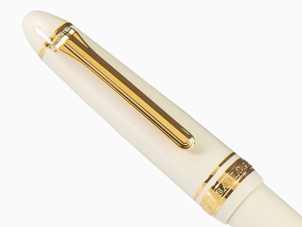 Sailor 1911 Standard Series Fountain Pen, Ivory, Gold Trim, 11-1219-417 - Image 9