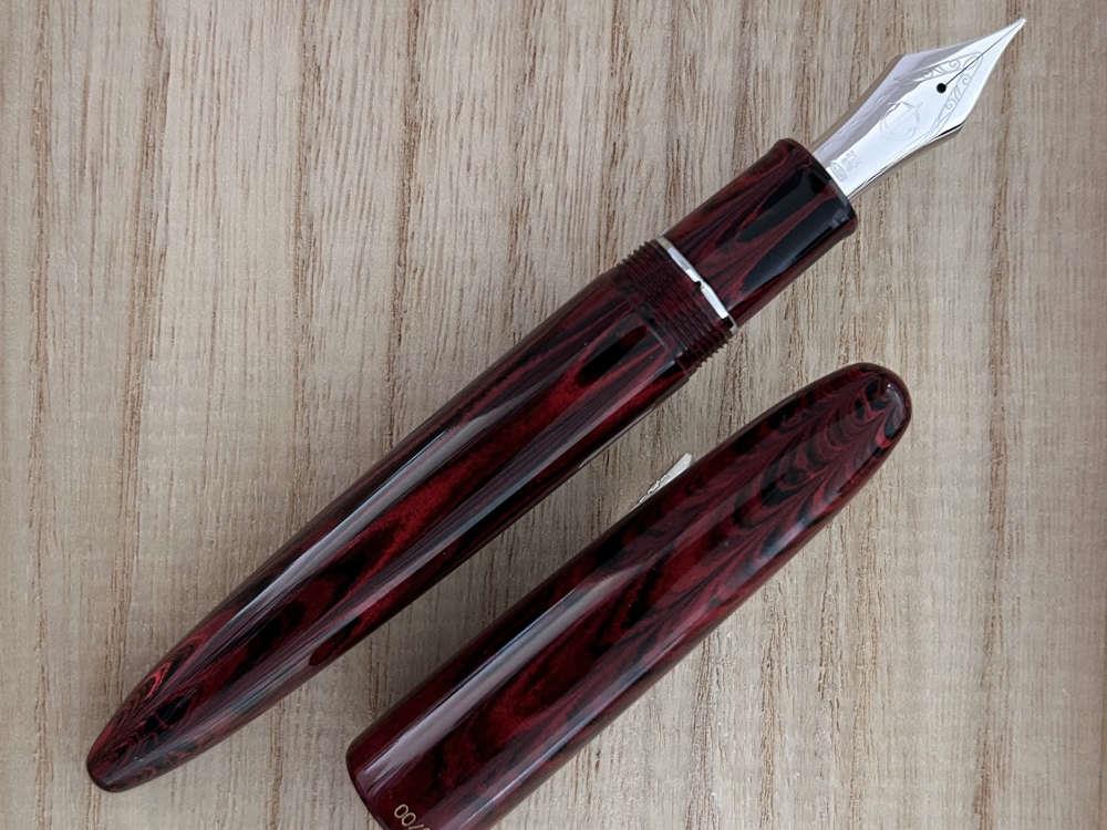 Sailor King of Pens Ripple Magma Fountain Pen, Ebonite, 10-8975-430 - Image 4