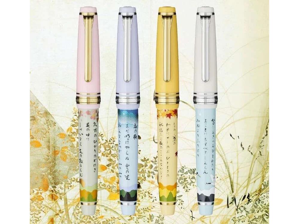 Sailor PG Seasonal Waka Poetry Summer Fountain Pen, Resin, 11-8986-441 - Image 4