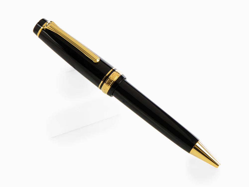 Sailor Professional Gear Gold Ballpoint pen, Black, 24k Gold trim, 16-1036-620 - Image 3