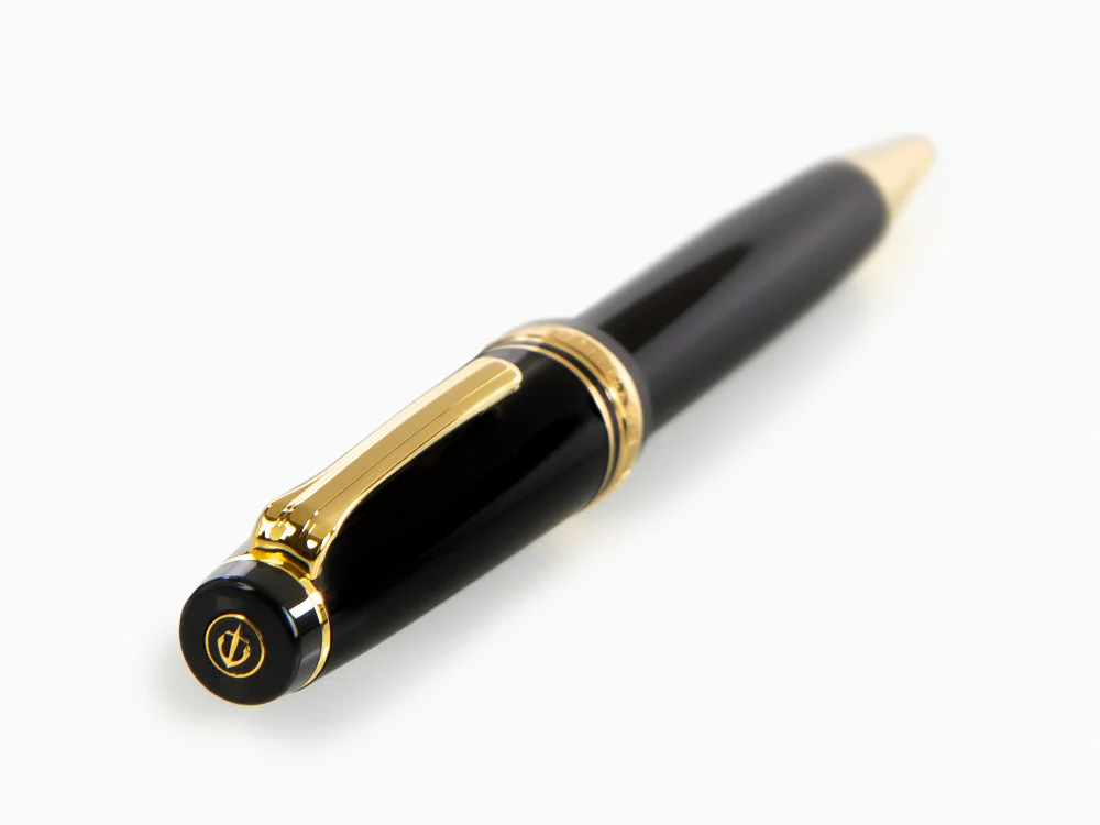 Sailor Professional Gear Gold Ballpoint pen, Black, 24k Gold trim, 16-1036-620 - Image 6