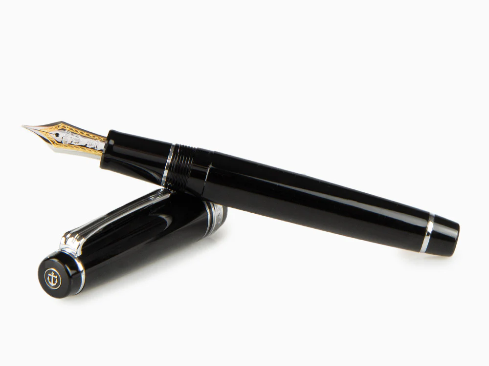 Sailor Professional Gear Silver Fountain Pen, Black, Chrome, 11-2037-420 - Image 8