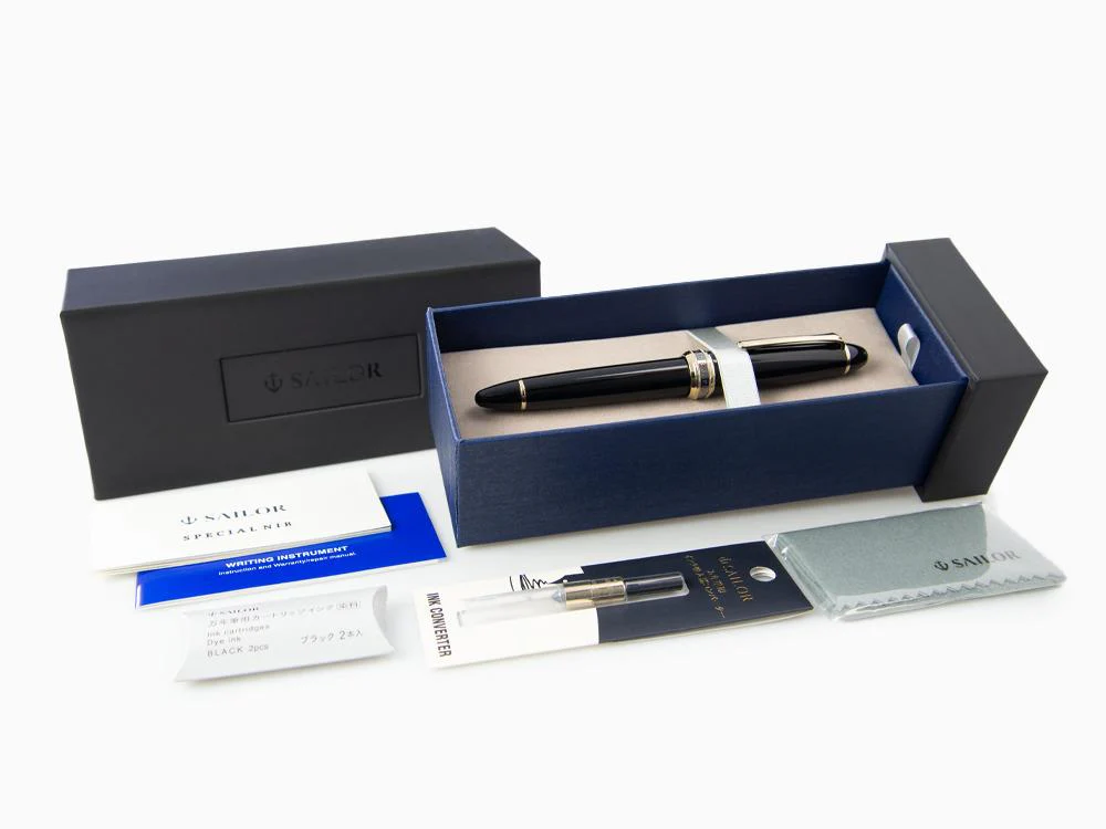 Sailor Special Nib Cross Music Fountain Pen, 21k Gold - Image 10