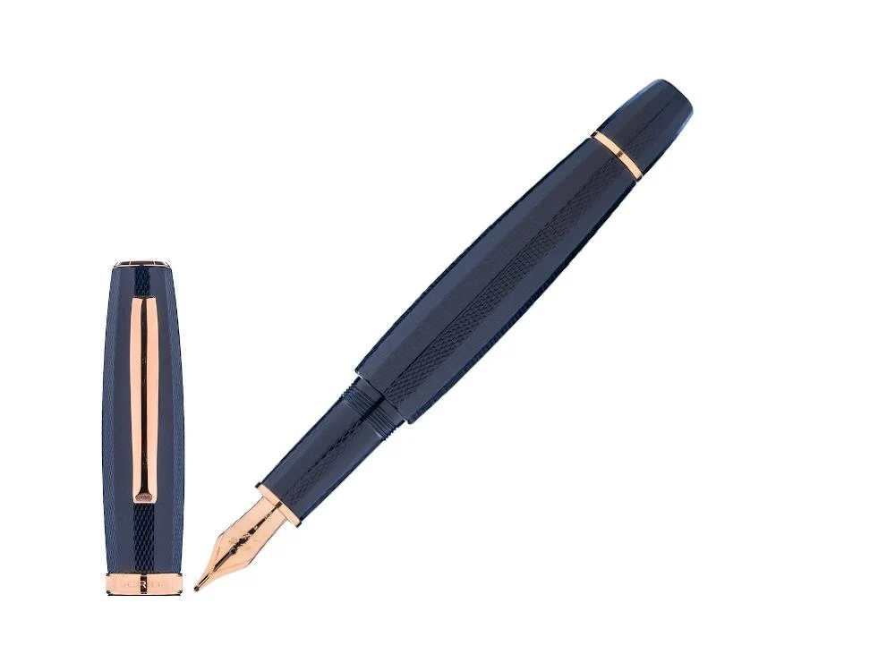 Scribo Feel Dandy Notturno Fountain Pen,18K Rose gold, FEEFP42RG1803 - Image 2