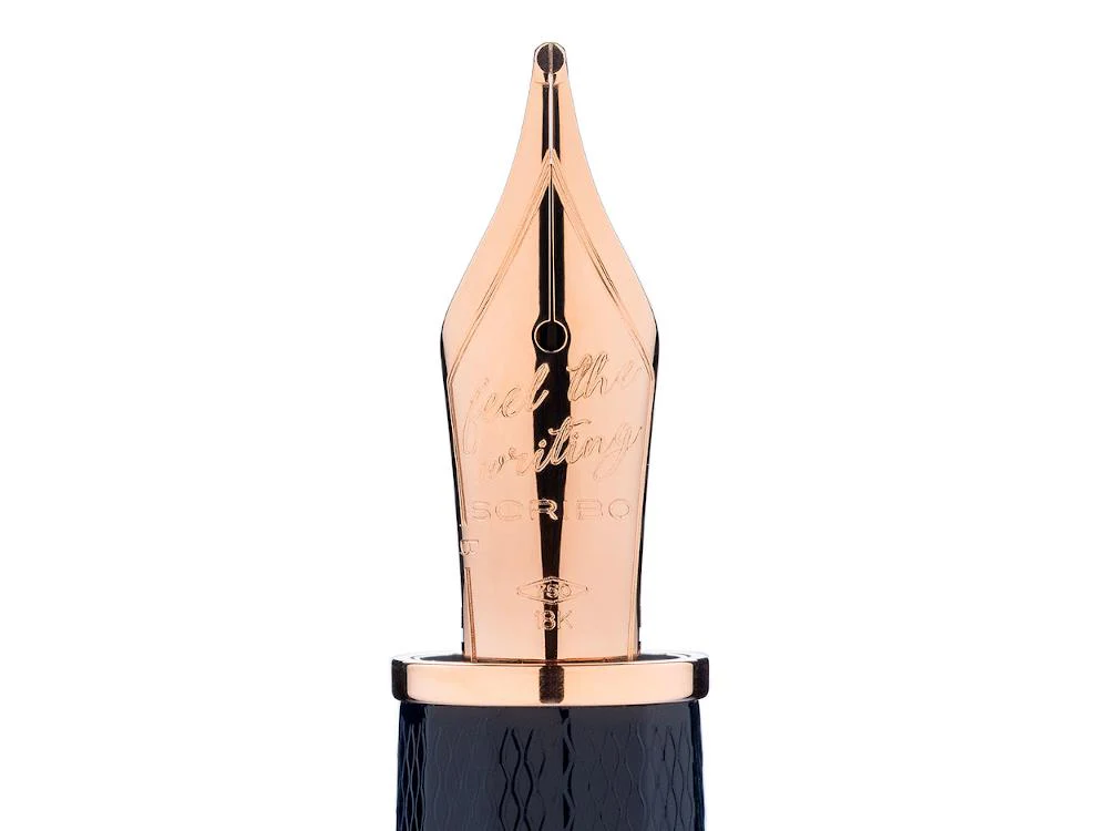 Scribo Feel Dandy Notturno Fountain Pen,18K Rose gold, FEEFP42RG1803 - Image 4