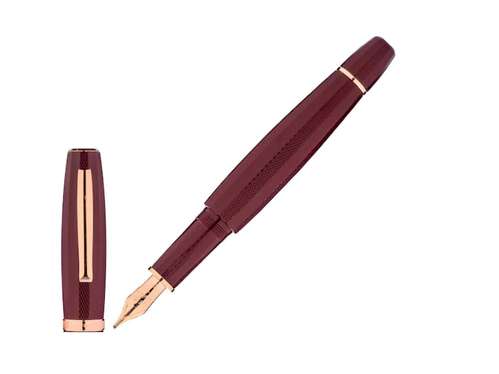 Scribo Feel Dandy Velvet Fountain Pen, 14K Rose gold, FEEFP43RG1403 - Image 2