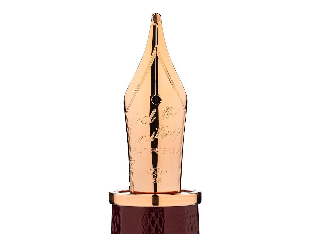 Scribo Feel Dandy Velvet Fountain Pen, 14K Rose gold, FEEFP43RG1403 - Image 5