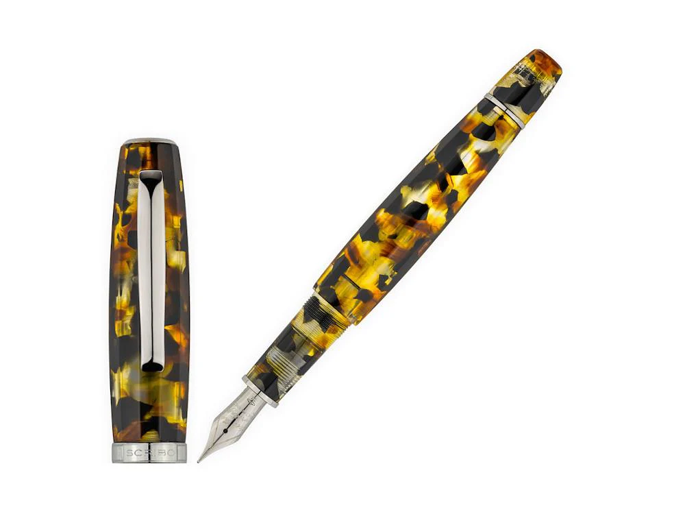 Scribo Feel Finestra sul Tempo Fountain Pen, 18k Gold, LE, FEEFP39RT1803 - Image 2