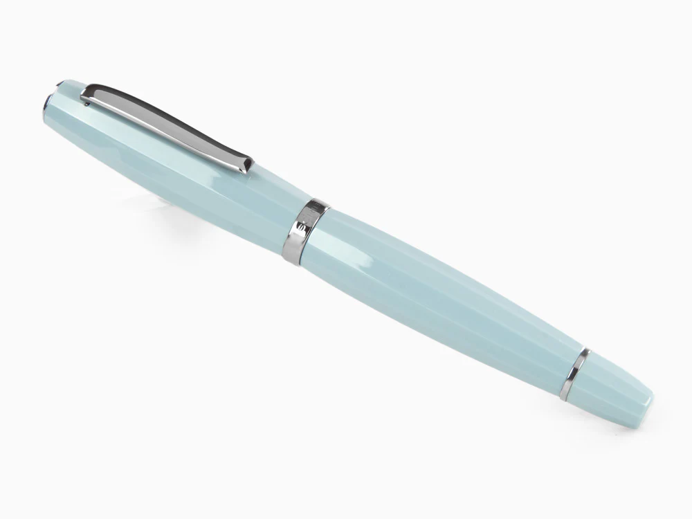 Scribo Feel Fountain Pen, Blue Resin, Ruthenium, Flex nib, FEEFP03RT1403 - Image 3