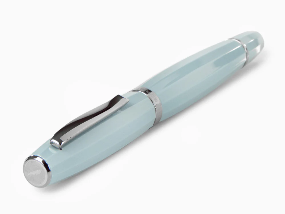 Scribo Feel Fountain Pen, Blue Resin, Ruthenium, Flex nib, FEEFP03RT1403 - Image 6