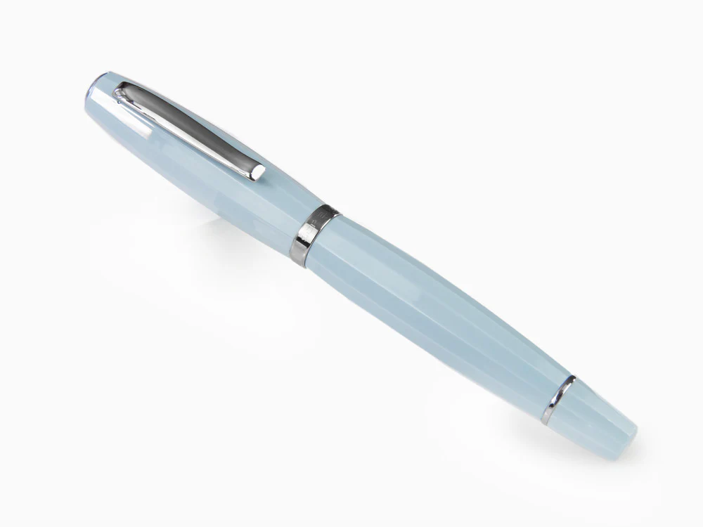 Scribo Feel Fountain Pen, Blue Resin, Ruthenium trim, FEEFP03RT1803 - Image 3