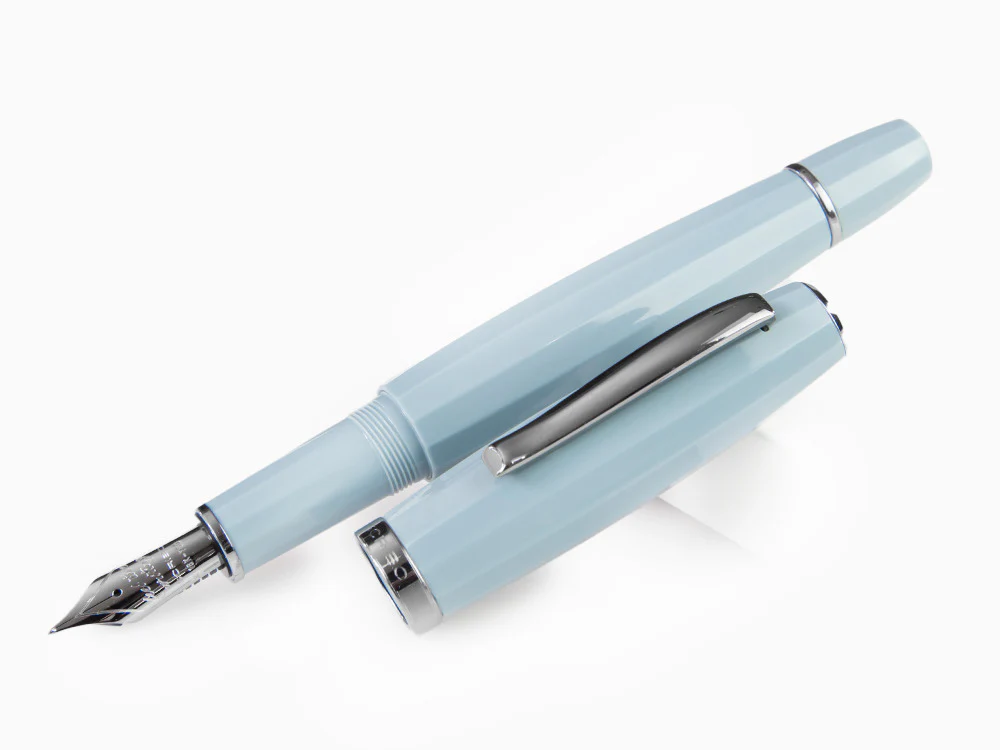 Scribo Feel Fountain Pen, Blue Resin, Ruthenium trim, FEEFP03RT1803 - Image 4