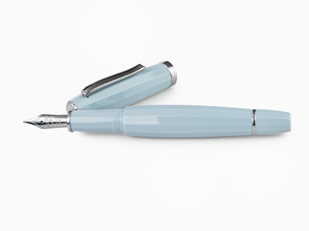 Scribo Feel Fountain Pen, Blue Resin, Ruthenium trim, FEEFP03RT1803 - Image 7