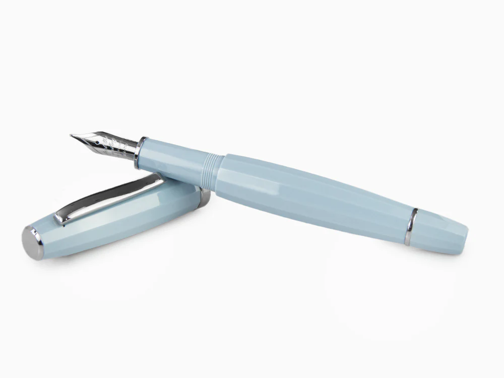 Scribo Feel Fountain Pen, Blue Resin, Ruthenium trim, FEEFP03RT1803 - Image 8