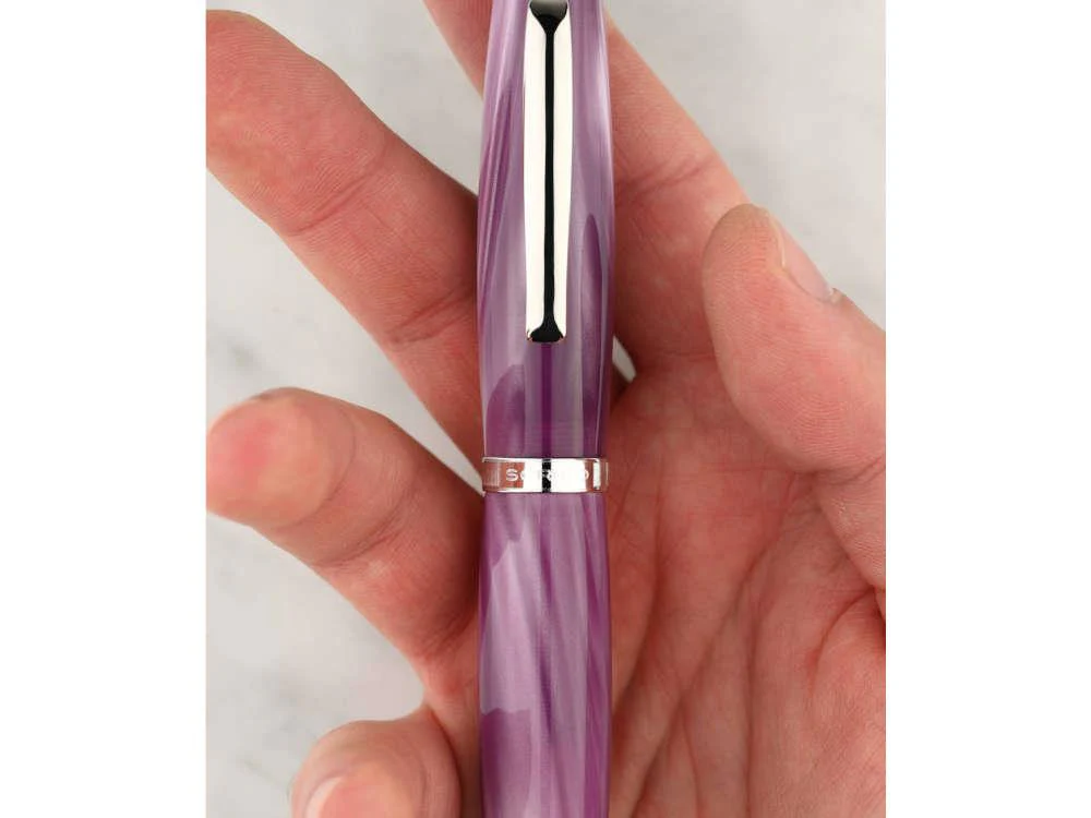 Scribo La Dotta Campanula Fountain Pen, 14K, Limited Ed, DOTFP07PL1403 - Image 6