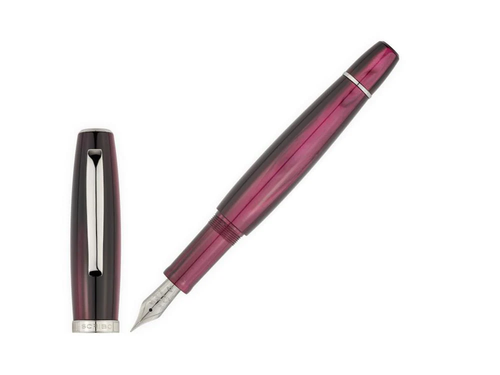 Scribo La Dotta Drapperie Fountain Pen, 14K, Limited Ed, DOTFP13RT1403 - Image 2