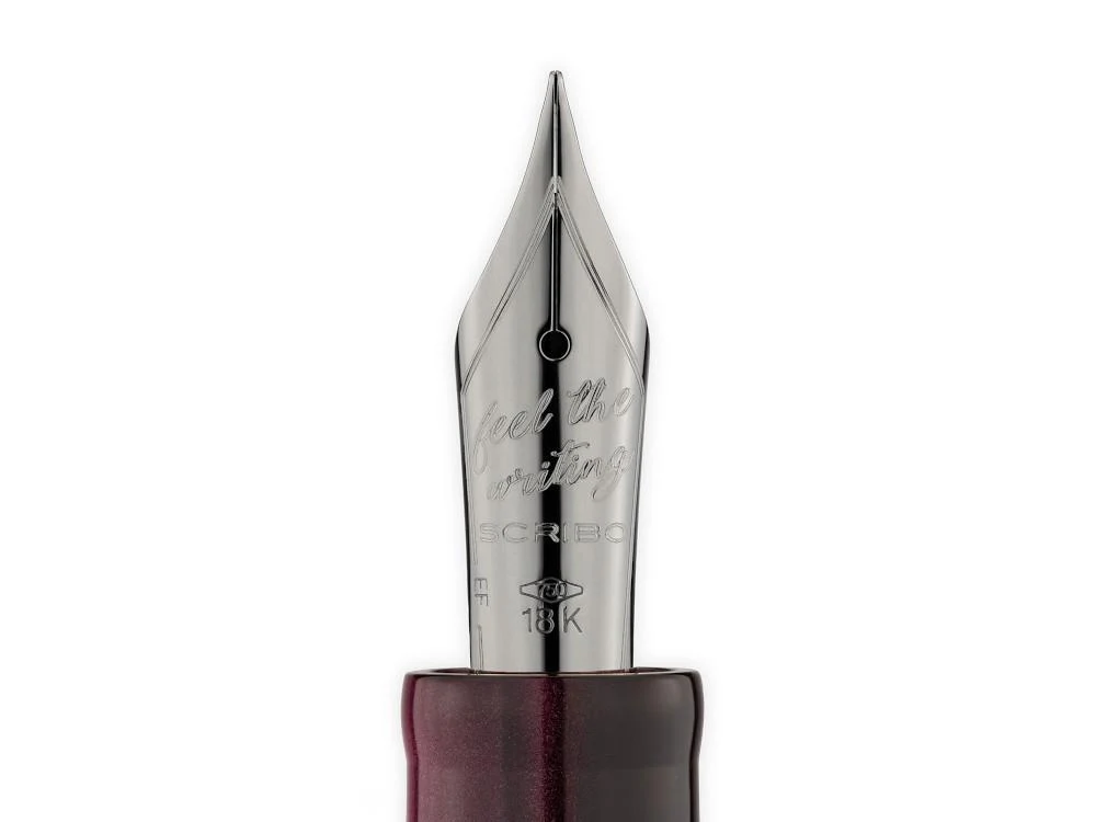 Scribo La Dotta Drapperie Fountain Pen, 18K, Limited Ed, DOTFP13RT1803 - Image 4