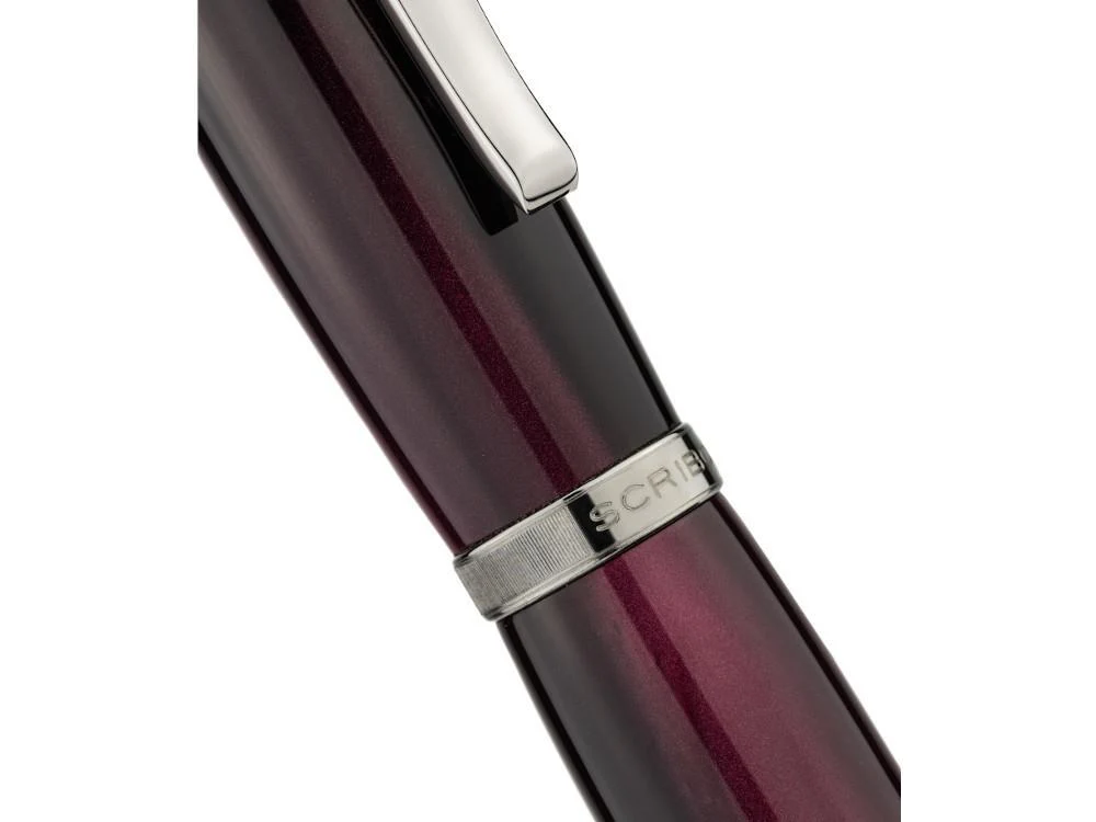 Scribo La Dotta Drapperie Fountain Pen, 18K, Limited Ed, DOTFP13RT1803 - Image 6
