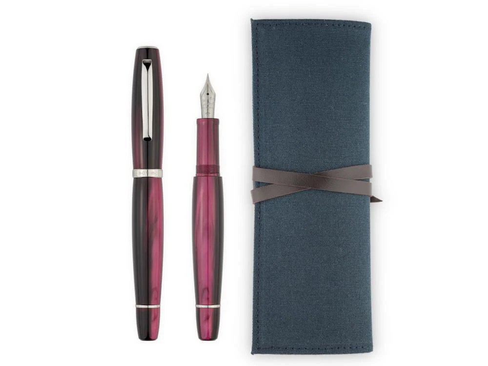 Scribo La Dotta Drapperie Fountain Pen, 18K, Limited Ed, DOTFP13RT1803 - Image 8